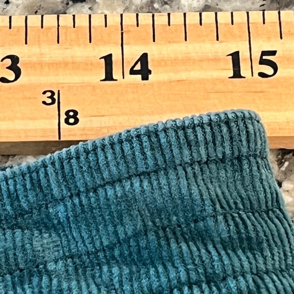 Faherty Wide Leg Corduroy Pants Womens 30 Y2K Green - Picture 9 of 11